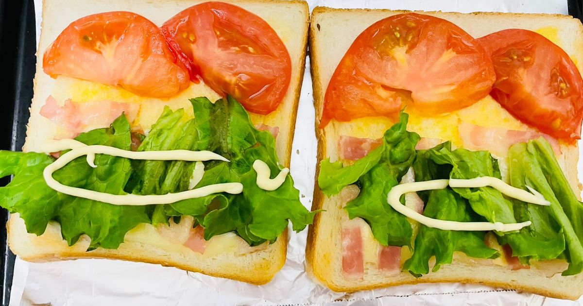 ハム＆レタス＆トマトで！Hltサンド by かとなお 【クックパッド