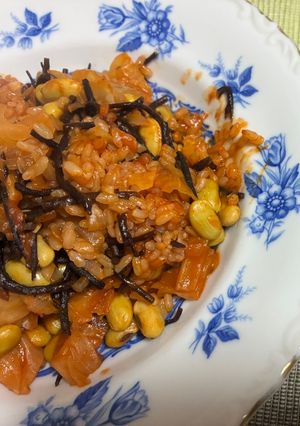 ひじきと大豆のトマトピラフ-レシピのメイン写真