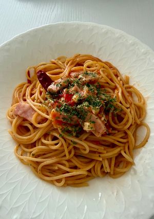 【初心者】簡単！ワンパン・トマトパスタ-レシピのメイン写真