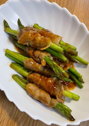 豚バラ肉で⭐︎アスパラ肉巻き-レシピのメイン写真