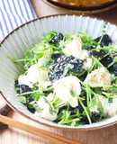包丁不要！豆苗と豆腐のチョレギサラダ
