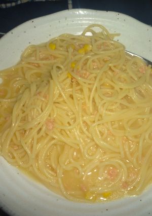 簡単鮭ふーれく・コーンスープパスタ-レシピのメイン写真