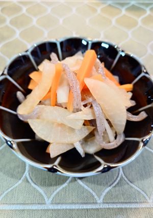 簡単副菜☆大根ニンジンのさっと煮-レシピのメイン写真