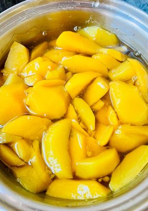 私の 黄桃 シロップ煮-レシピのメイン写真