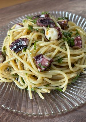 さっぱり大葉とタコの冷製パスタ-レシピのメイン写真