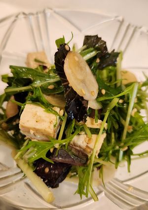 日野菜と水菜の豆腐サラダ-レシピのメイン写真