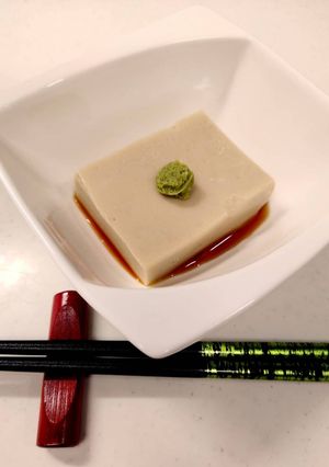 もっちり濃厚！黒ごまきな粉の胡麻豆腐-レシピのメイン写真