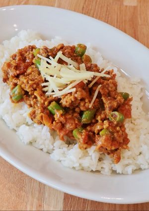 いんげんのドライカレー-レシピのメイン写真