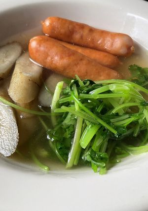 パクチーのコンソメスープ-レシピのメイン写真