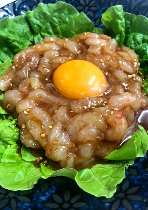 美味しい！甘エビのユッケ-レシピのメイン写真