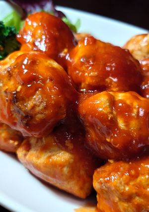 肉だけで簡単💫ふわふわミートボール-レシピのメイン写真