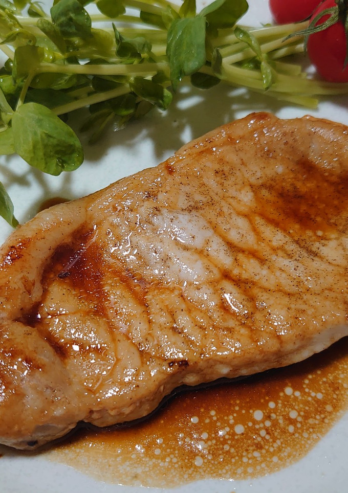 簡単！♫和風豚ステーキ〜酢醤油ソース〜♫-レシピのメイン写真