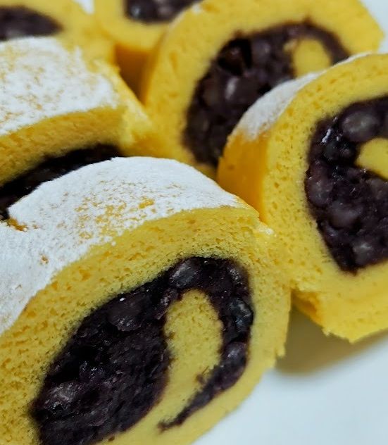 ★低糖質‼おからで作る粒あんロールケーキ-レシピのメイン写真