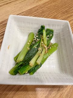 やる気ない日のレンチン小松菜胡麻和え-レシピのメイン写真