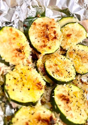 簡単ズッキーニベーコンチーズホイル焼き♪-レシピのメイン写真