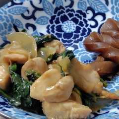 รูปของ 【簡単】鶏胸肉とほうれん草のウマウマ炒め