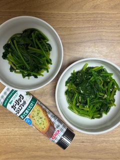 パンだけちゃう!ほうれん草ガーリック炒め-レシピのメイン写真