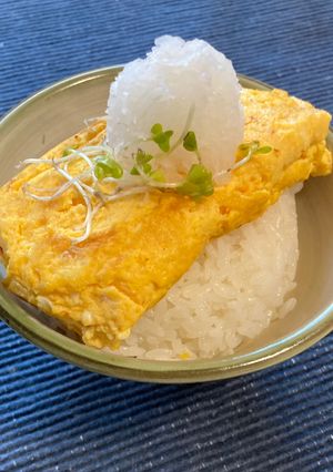 出汁巻き卵のどんぶり　大人限定朝ごはん-レシピのメイン写真