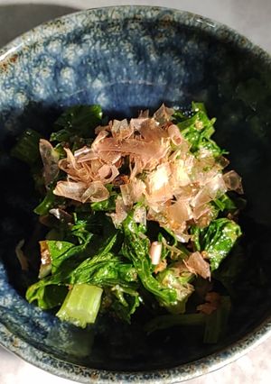 セロリの葉ナムル風／和風おかか炒め風2種-レシピのメイン写真