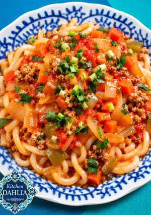 トマトスープうどん🇺🇿ウズベク風ラグマン🍅-レシピのメイン写真