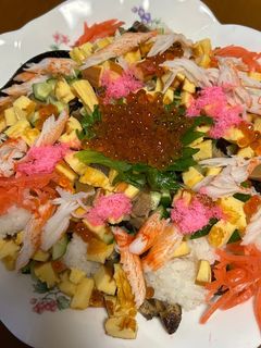おせちリメイクちらし寿司-レシピのメイン写真