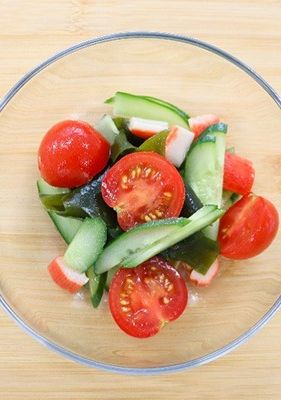 かにかま中華サラダ-レシピのメイン写真