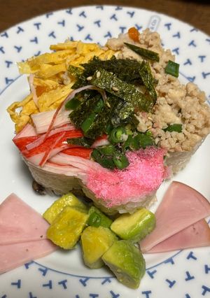 ひな祭りのご馳走 あり合わせちらし寿司-レシピのメイン写真