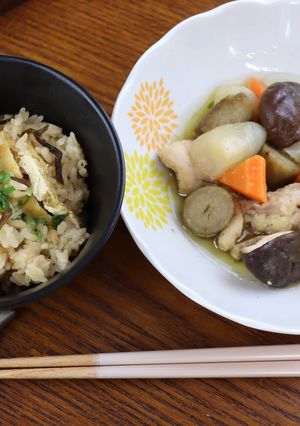 炊飯器でできる！炊き込みご飯と筑前煮-レシピのメイン写真