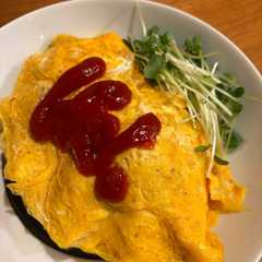 รูปของ 名店★早稲田メルシー風！ポークオムライス