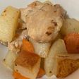 大根と鶏もも肉の白だし煮
