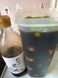 黒酢で梅サワー砂糖なし