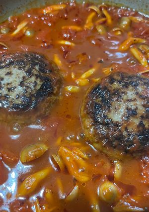 煮込みハンバーグ-レシピのメイン写真