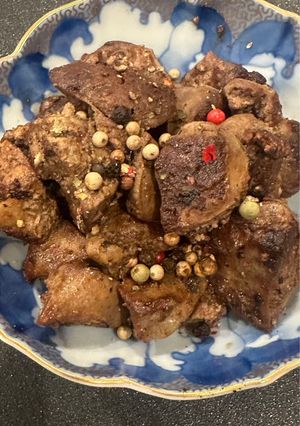 鳥レバー　色とりどりペーパー大人のつまみ-レシピのメイン写真