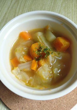 具沢山コンソメバタースープ-レシピのメイン写真