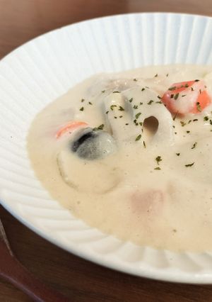 秋野菜の豆乳シチュー QC-レシピのメイン写真