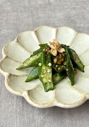 あと1品に◎袋で簡単オクラくるみ和え-レシピのメイン写真