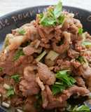 牛こま肉&豚こま肉の贅沢2種のやわ甘辛