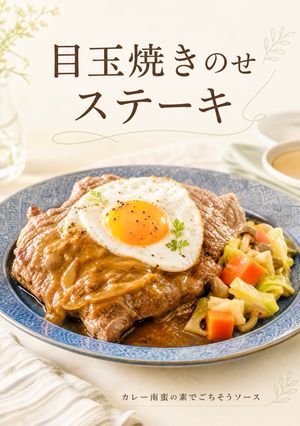 ステーキにごちそうカレーソース🥣-レシピのメイン写真