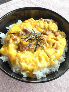 湯煎でできる☆焼き鳥缶で親子丼-レシピのメイン写真