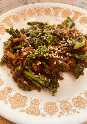 つくしと菜の花のポン酢しょう油炒め-レシピのメイン写真