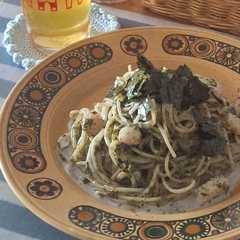 รูปของ シーフード海苔クリームパスタ