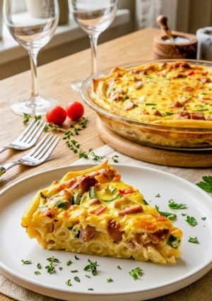 ショートパスタde簡単キッシュ-レシピのメイン写真