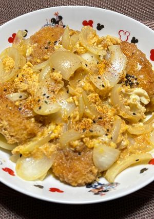 冷凍ヒレカツでカツ煮😃-レシピのメイン写真