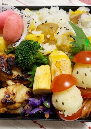 12/14ﾖｯﾁｬﾝ☆唐揚げ風弁当-レシピのメイン写真