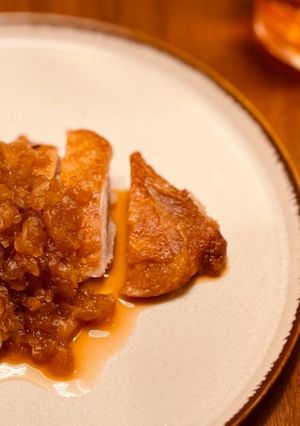 ガーリックオニオンソースのチキンステーキ-レシピのメイン写真