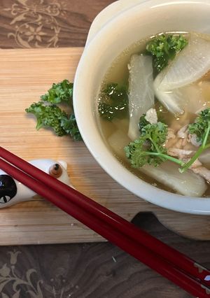 大根と豚バラの搾菜入り中華スープ-レシピのメイン写真