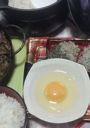 備蓄米でカフェ丼V82〜すき焼き御膳風3-レシピのメイン写真