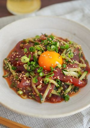 とろけるかつおの濃厚ユッケ-レシピのメイン写真