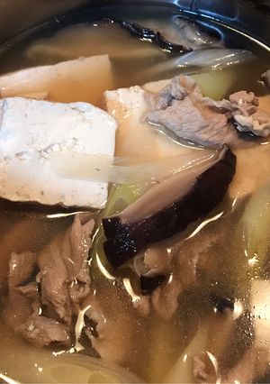 干し椎茸を使った肉豆腐(減塩減糖)-レシピのメイン写真