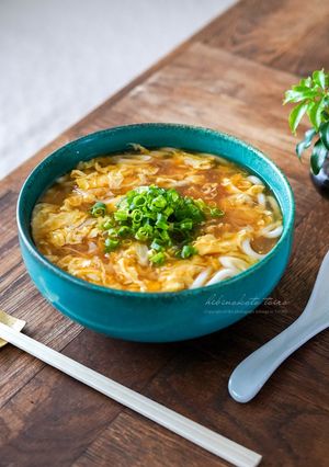 すっぱ辛いのがウマいっ！酸辣湯うどん-レシピのメイン写真